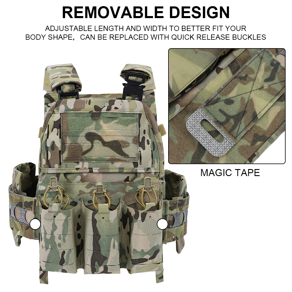 SINAIRSOFT V5 PC Tactical Vest Quick Release MOLLE System With
