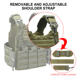 SINAIRSOFT Tactical Military Vest Quick Release Molle Airsoft Combat Assault Plate Carrier