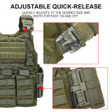 SINAIRSOFT Tactical Military Vest Quick Release Molle Airsoft Combat Assault Plate Carrier