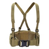 SINAIRSOFT Tactical Vest Molle Belt Men's  Special 1000D Nylon  Convenient Combat Girdle EAS H-shaped Adjustable Soft Padded