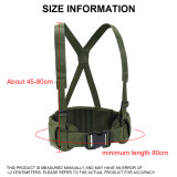 SINAIRSOFT Tactical Vest Molle Belt Men's  Special 1000D Nylon  Convenient Combat Girdle EAS H-shaped Adjustable Soft Padded