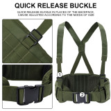 SINAIRSOFT Tactical Vest Molle Belt Men's  Special 1000D Nylon  Convenient Combat Girdle EAS H-shaped Adjustable Soft Padded