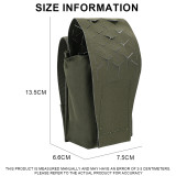 SINAIRSOFT SPUD Tactical Double 5.56 7.62 Mag Pouch Molle Radio Bag Laser-cut Storage Pack