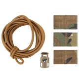 SINAIRSOFT Tactical National Flag Bungee Storage Elastic Fasten Strap Vest Fixed Cord Kits