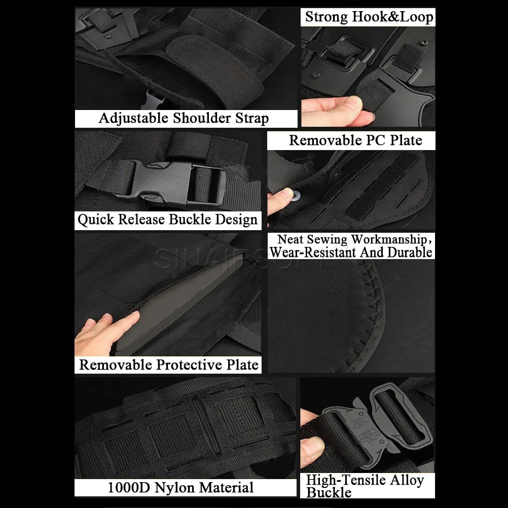Quick Release Buckle Straps Sinairsoft Tactical Chest Rig Adapter Kit ...