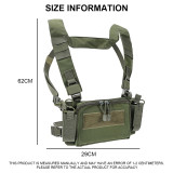 D3 Tactical Chest Rig Vest CRM H Harness M4 5.56 Magazine Insert Flatback Integratable Hunting Accessories 500D Nylon