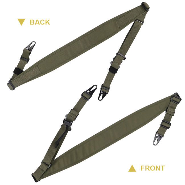 SINAIRSOFT Tactical Modular Rifle Sling Strap 2 Point Rifle Sling Gun Strap Tactical Shooting Padded Rifle Sling Straps Outdoor Hunting Strap