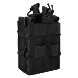 SINAIRSOFT Molle System Magazine Pouch 1000D Nylon Double Layer Storage Bags Airsoft Tactical AK AR M4 AR15 Rifle Pistol Mag Carrier Case