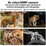 SINAIRSOFT Digital Infrared Night Vision Binoculars 4K 3D Head Mounted Goggles 8X Zoom 300M