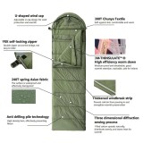 EMERSONGEAR Tactical Envelope Polar Sleeping Bag Outdoor Nylon Travel Camping Portable Spliceable Warm Sleeping Bag