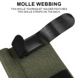 SINAIRSOFT Tactical Tournique Holder TQ Pouch Elastic Band Hook&Loop Belt Tournique bag