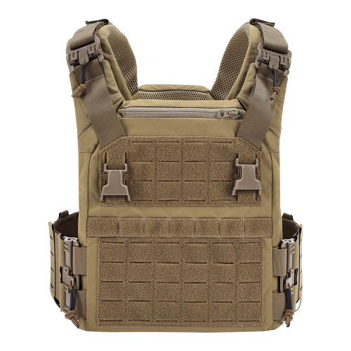 SINAIRSOFT Tactical Plate Carrier Vest Quick Release Buckle MOLLE LaserCut Back Zipper Vest