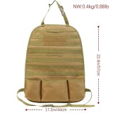 SINAIRSOFT Universal Car Seat Back Bag Tactical Molle Car Seat Organizer Storage Nylon Seat Organizer Protector Auto Hunting