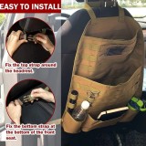 SINAIRSOFT Universal Car Seat Back Bag Tactical Molle Car Seat Organizer Storage Nylon Seat Organizer Protector Auto Hunting