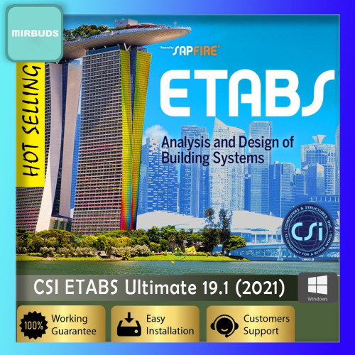 CSI ETABS Ultimate 19.1 x64  with Tutorial Installation - Full Version