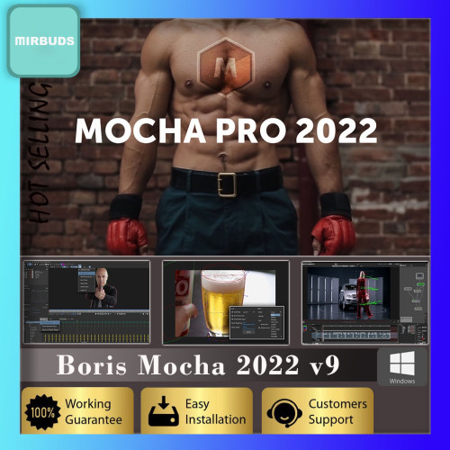 Boris Mocha Pro 2022 v9 ( Stand Alone + After Effects and Premiere Pro, Nuke, Avid Plugin ) - Full