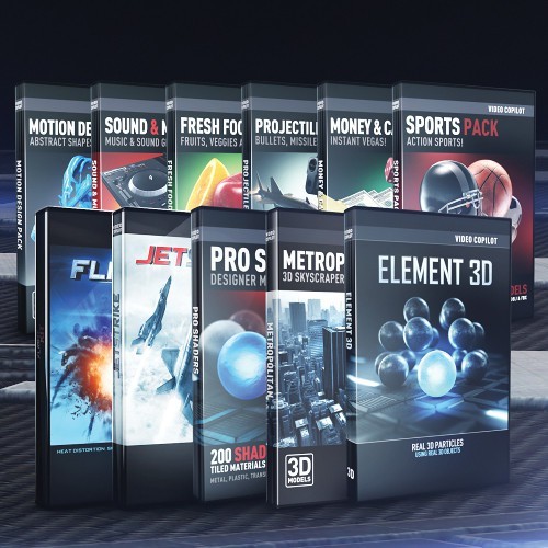 VIDEO COPILOT Element 3D Advance 3D Model Collection