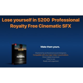[⭐️⭐️⭐️⭐️⭐️] ODEON Cinematic Sound Effects Pack (Royalty free For Movie Maker)🔥 Sounds Video Edit FCPX，Premiere Pro ETC