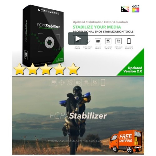 FCPX Stabilizer 2.0 + Tutorial🔥 Pixel Film Studios🔥 Final Cut Pro X FCPX plugin/effects/Templates/plug in