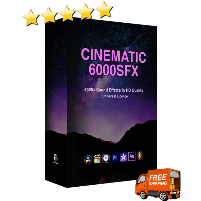 [⭐️⭐️⭐️⭐️⭐️] 6000+ Cinematic SFX Ultimate Bundle Pack - Royalty Free/Commercial use/Sound effect pack/Sounds/video edit