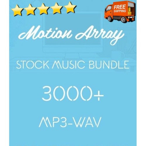 [⭐️⭐️⭐️⭐️⭐️] 3000+ Motion Array Stock Music Bundle🔥 Background Music Pack + SFX Sounds Effect/Audio