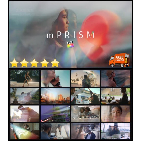 [⭐️⭐️⭐️⭐️⭐️] mPrism + Tutorial 🔥 50 Cinematic Prismatic Effects🔥 Final Cut Pro X FCPX FCP plugin/effect/prism/MotionVFX