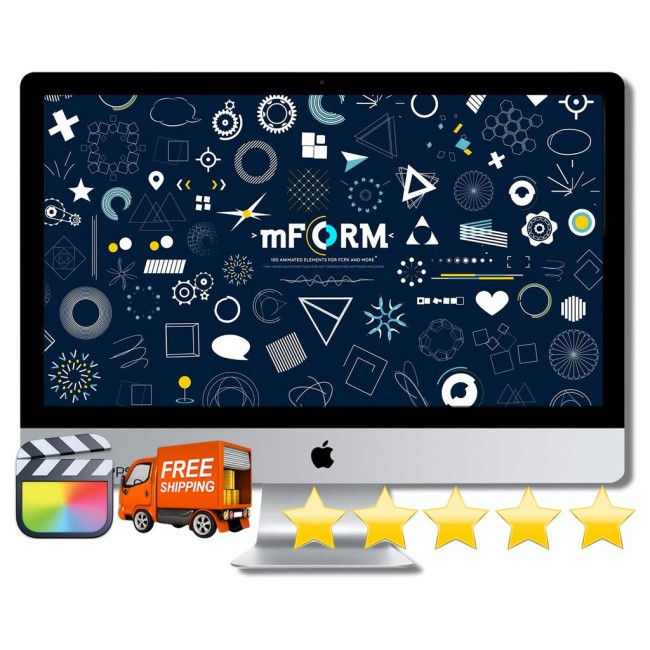 [⭐️⭐️⭐️⭐️⭐️] mForm 150 animated elements Titles🔥Final Cut Pro FCPX FCP plugin/effects/title/plug in/Templates🔥 MotionVFX