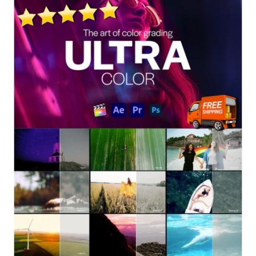 [⭐️⭐️⭐️⭐️⭐️] Ultra Color LUTs pack🔥 100 cube LUTs 🔥 FCPX/premiere pro/filmora/plugin/effect/bundle/lut/movie/colour