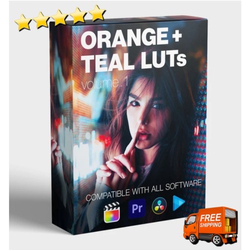 [⭐️⭐️⭐️⭐️⭐️] Orange and Teal LUT Pack (volume 1) 🔥 FCPX/filmora/Premiere pro/Davinci /plugin/effect/lut/luts/movie