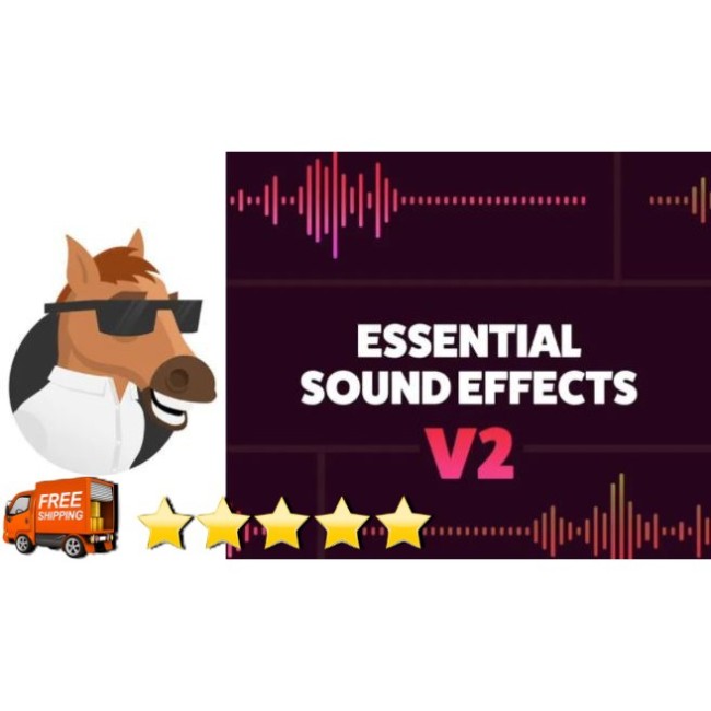 [⭐️⭐️⭐️⭐️⭐️] 1000++ Essential Sound Effects V2 🔥 Sound Effect Pack for video edit Royalty free，FCPX，Premiere Pro
