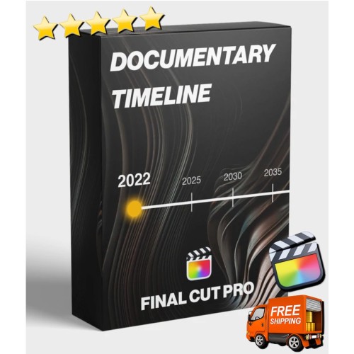 [⭐️⭐️⭐️⭐️⭐️] Documentary Timeline 🔥 Final Cut Pro X FCPX FCP M1 plugin/effects/titles/time/plug in/template