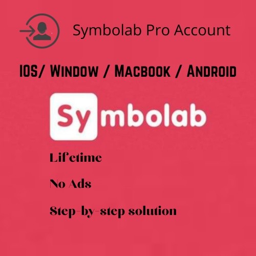 Symbolab Pro Account for PC/Macbook/Android/IOS [ LIFETIME | NO ADS | NO WATERMARK | UNLIMITED ]
