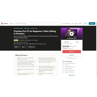 [COURSE] Udemy (2022) - Adobe Premiere Pro CC for Beginners: Video Editing in Premiere Software