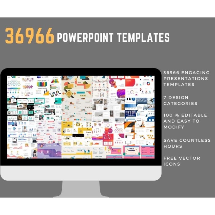 PowerPoint Slides 36966 Templates with 7 Designer Categories Compilation
