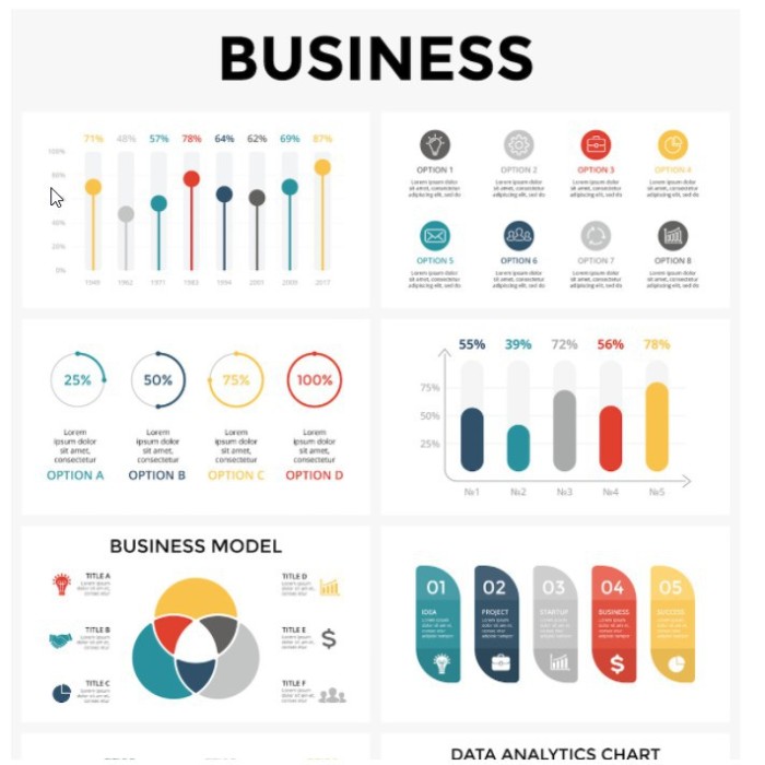 Animated Huge Infographics Bundle Powerpoint Presentation Templates 2022 Free Update | Koleksi T