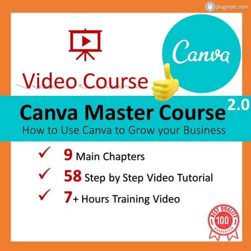 [Video Course] - Canva Master Course - Beginner To Advanced Training Course [58 x Step by Step Video Tutorial]