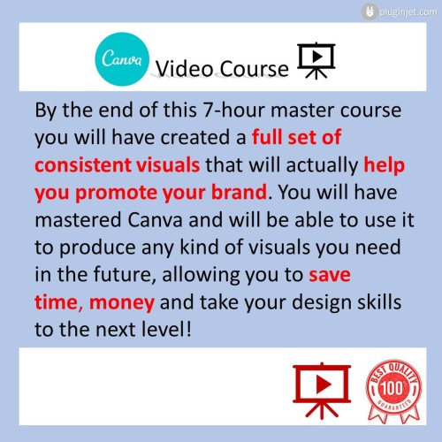[Video Course] - Canva Master Course - Beginner To Advanced Training Course [58 x Step by Step Video Tutorial]