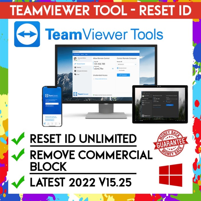 TeamViewer Tools Latest 2022 Lifetime v15.27.3 | RESET ID | Remote Unlimited Usage For Windows