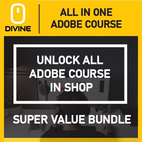 [Adobe Course Bundle] Learn Adobe Photoshop, Lightroom, Premiere Pro, Illustrator, InDesign, After Effect,Graphic Design，Kinetic Typography