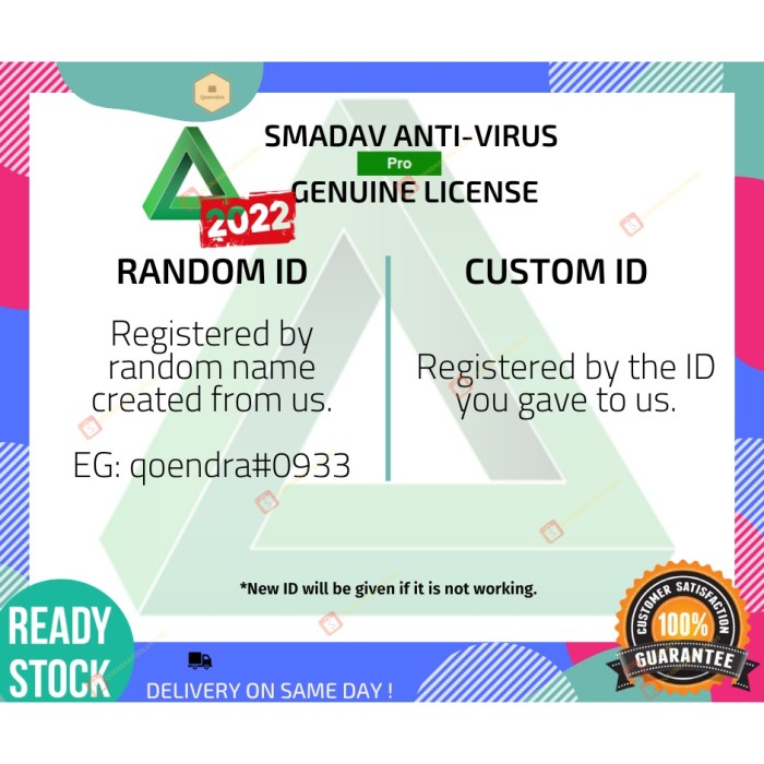 ORI KEY🔥 SMADAV AntiVirus 2022 Pro Premium [GENUINE LICENSE] 🛡️ Official Download | Custom ID | Random ID