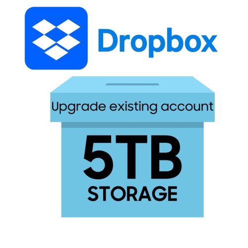 Dropbox 5TB Storage | Existing Account Upgrade | iOS | Andriod | PC | MacOS