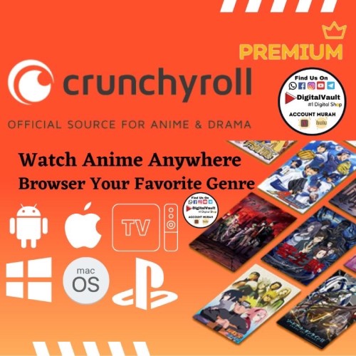 Crunchyroll Premium Account Lifetime & 1 YEARS