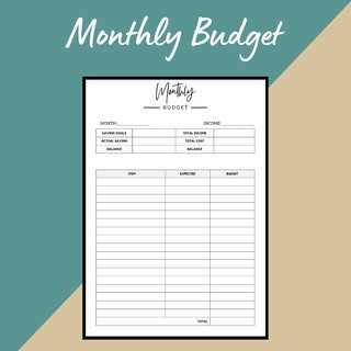 [Template] Financial Budget Template Income Tracker Bill Tracker Expenses Tracker Monthly Budget Planner PDF Printable