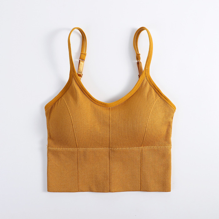 Breathable Sports Bra Anti-sweat Fitness Top Seamless Yoga Bra Shockproof Crop Top Women Push up Sport Bra Gym Workout Top