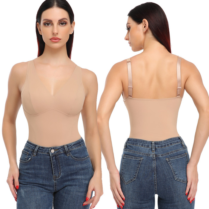 Stretchy Slimming Underwear Bodysuit Padded Bra Shaping Waist