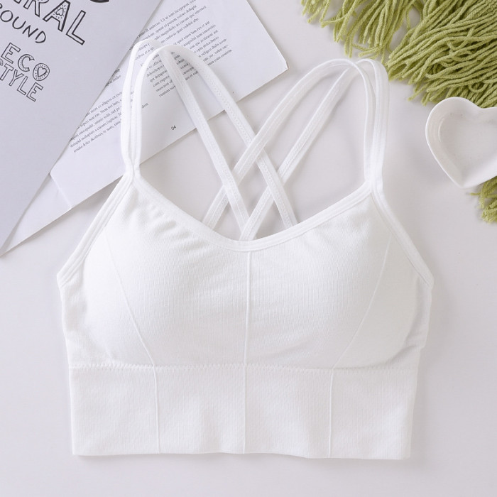 Breathable Sports Bra Anti-sweat Fitness Top Seamless Yoga Bra Shockproof Crop Top Women Push up Sport Bra Gym Workout Top