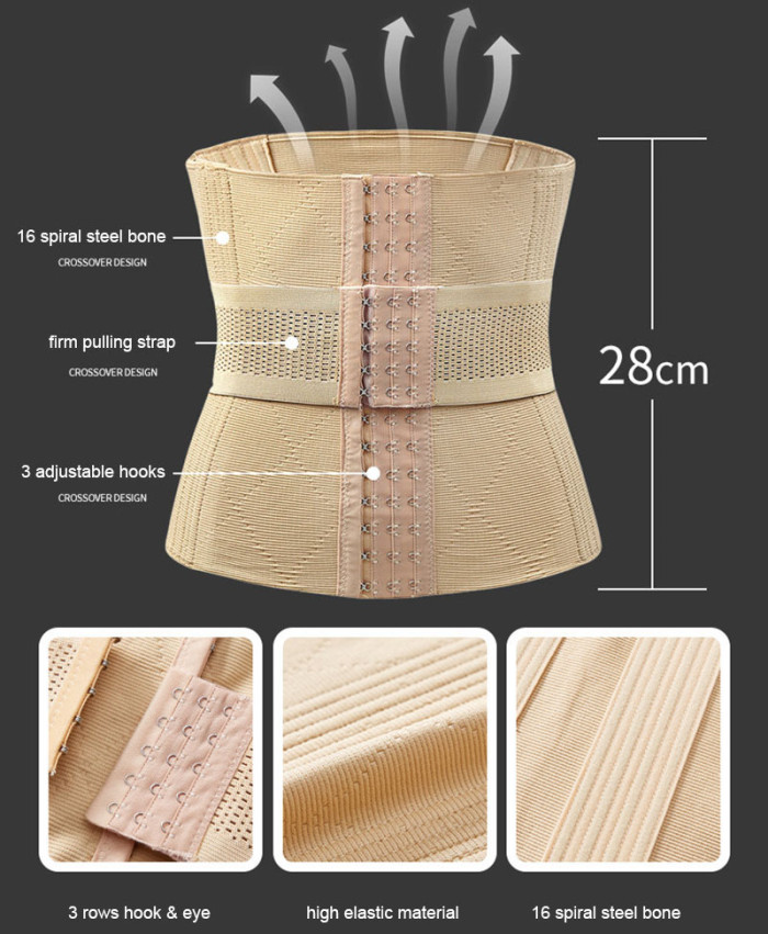 Slimming Waist Trainer Corset Pulling Strap Women Tummy Cincher Girdle Shapewear