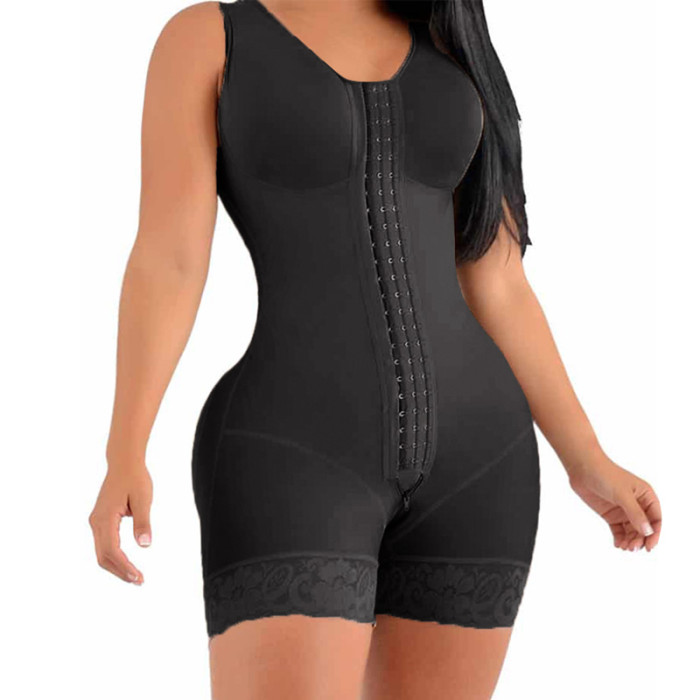 Full Bodysuit Shapewear Compression Slimming Flat Stomach Hooks and Eyes