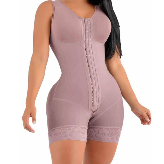 Full Bodysuit Shapewear Compression Slimming Flat Stomach Hooks and Eyes