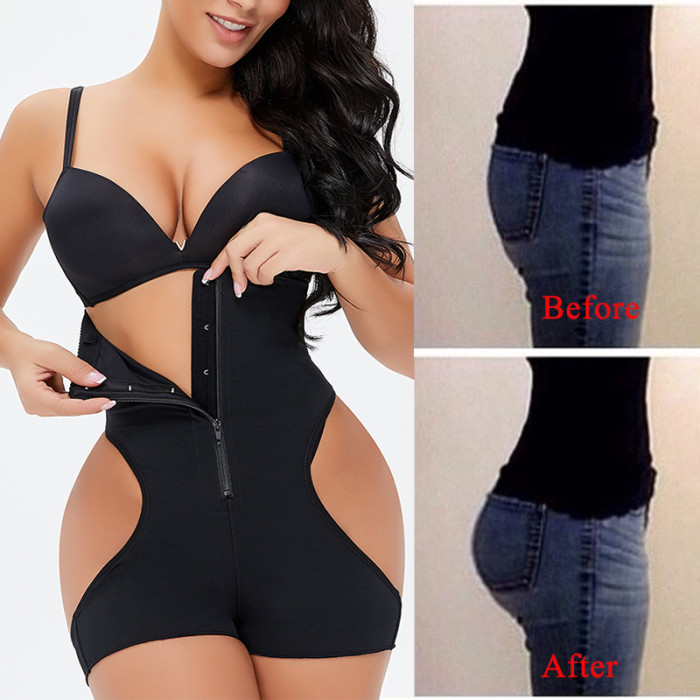 Black Compression 3D Booty Lifter Body Shapewear Flatten Belly Hourglass